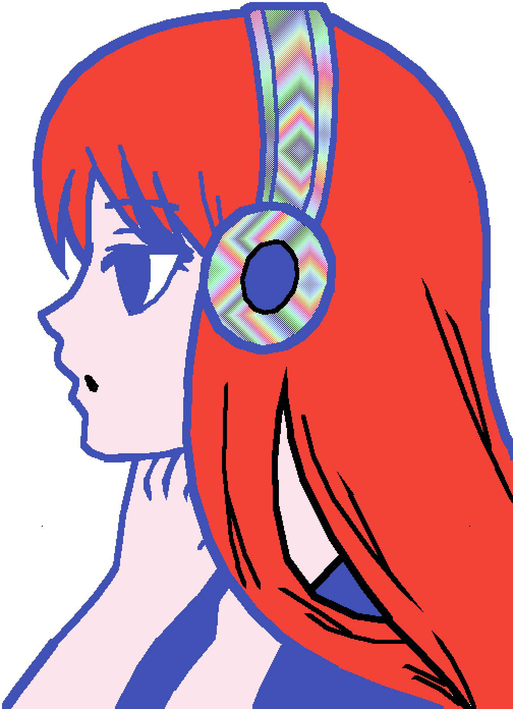 Weird Pretty Girl - Imagens De Anime Base Girl (1008x1392), Png Download