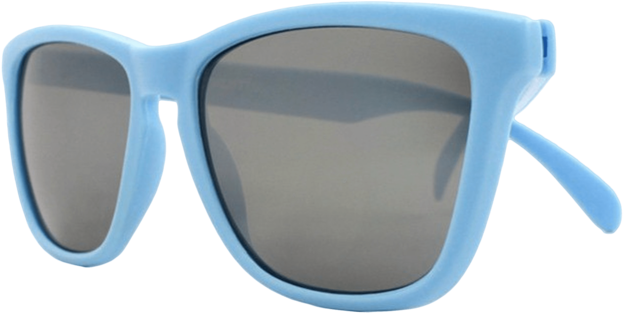 Classic Premium Unisex Sunglasses Carolina Blue/smoke-prgl1015 - Plastic (640x960), Png Download