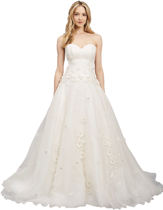 Pure Romance - Hayley Gown By Hayley Paige (555x772), Png Download