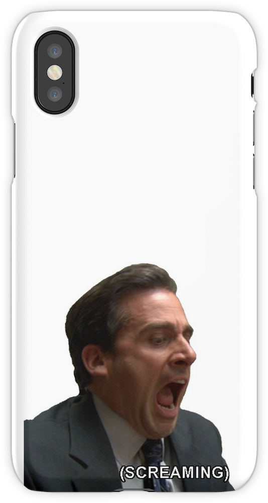 Michael Scott Iphone X Snap Case - Michael Scott Png (750x1000), Png Download