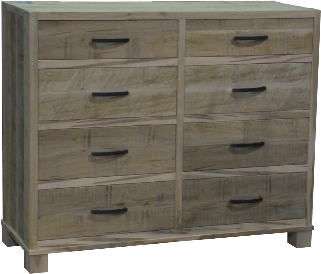 Backwoods 8 Drawer Dresser - Chest Of Drawers (715x600), Png Download