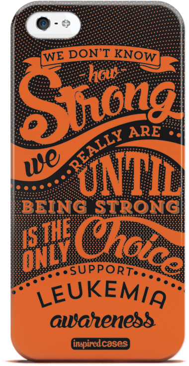 Leukemia Awareness Case For Iphone - Spina Bifida Awareness Month 2018 (600x800), Png Download