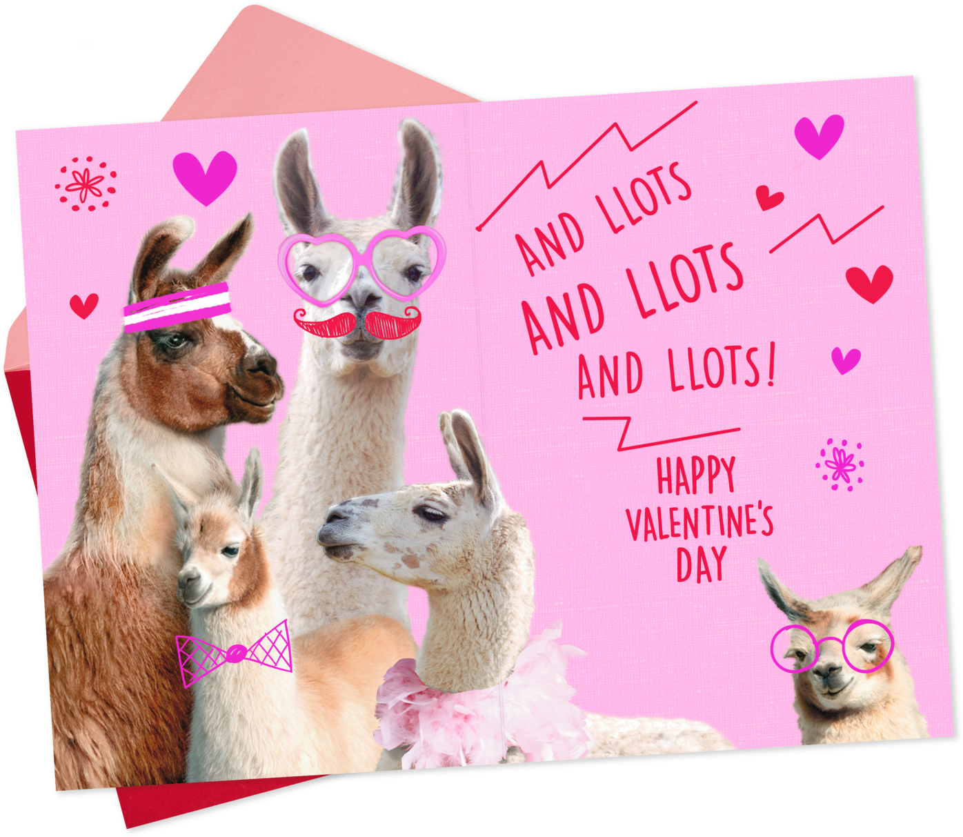 Love You Lots Llamas Valentine's Day - Llama (1470x1470), Png Download