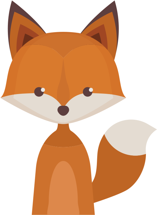 Red Fox Watercolor Painting Art - Cartoon Woodlands Fox (809x842), Png Download