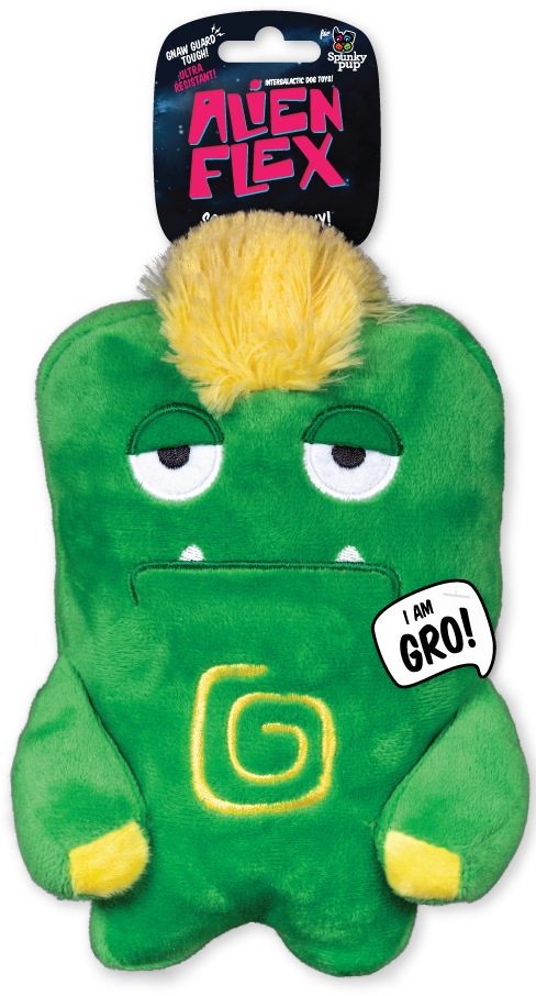 Alien Flex Plush - Dog Toy (487x917), Png Download