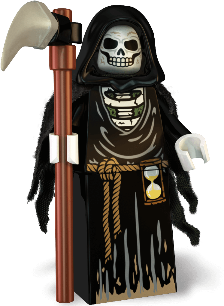 Homeminifigures View All - Lego Grim Reaper (1024x1024), Png Download