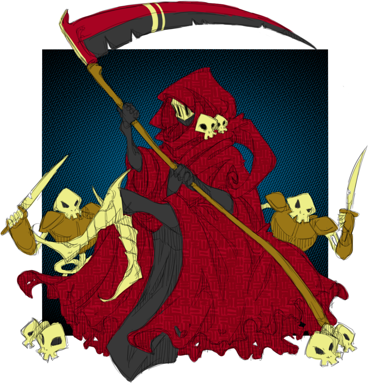 “scythes Are Impractical Battle Weapons” You Say But - Illustration (1280x1280), Png Download