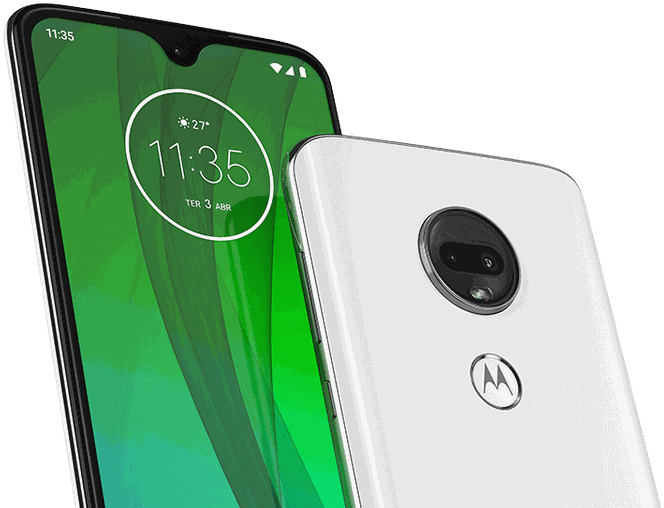 The Moto G7, With Its Drop-style Notch Display - Motorola Moto G7 Play (936x527), Png Download