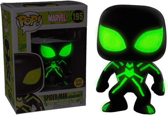 1 Of - Spider Man Stealth Suit Funko Pop (600x600), Png Download