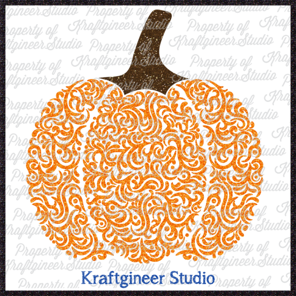 Swirly Pumpkin Design Perfect For Halloween And Fall - Pumpkin (600x600), Png Download