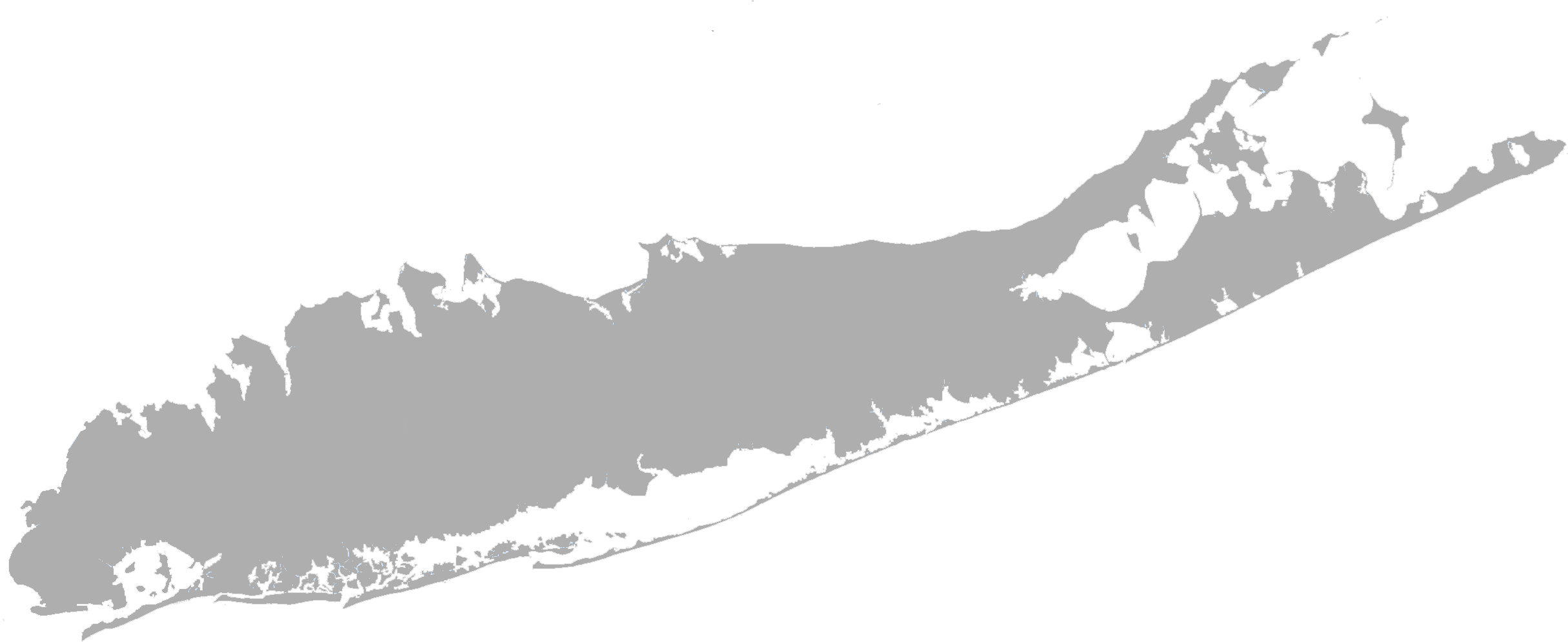 How To Spot The Long Island Friend Silhouette, Cricut, - Long Island New York Map (2500x994), Png Download