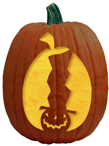 Abraham Pumpkin Carving Pattern - Jack-o'-lantern (1200x630), Png Download