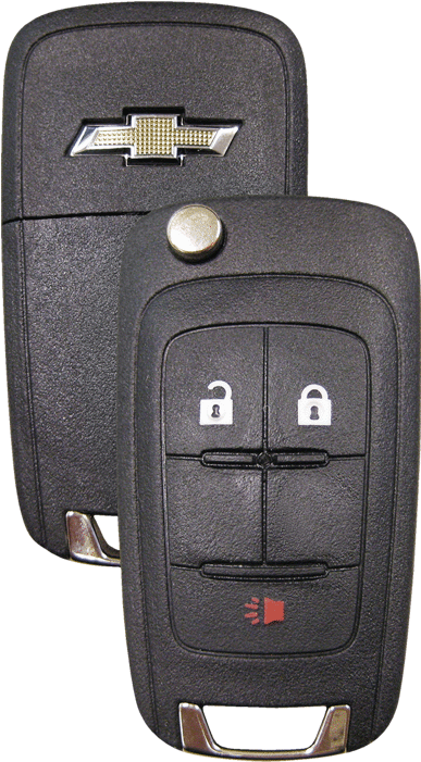 Strattec 5913598 Gm 3 Button Remote Flip Key - Chevrolet (484x720), Png Download