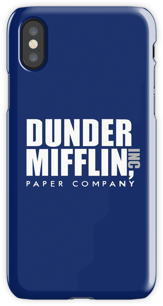 Dunder Mifflin Logo Iphone X Snap Case - Dunder Mifflin (750x1000), Png Download