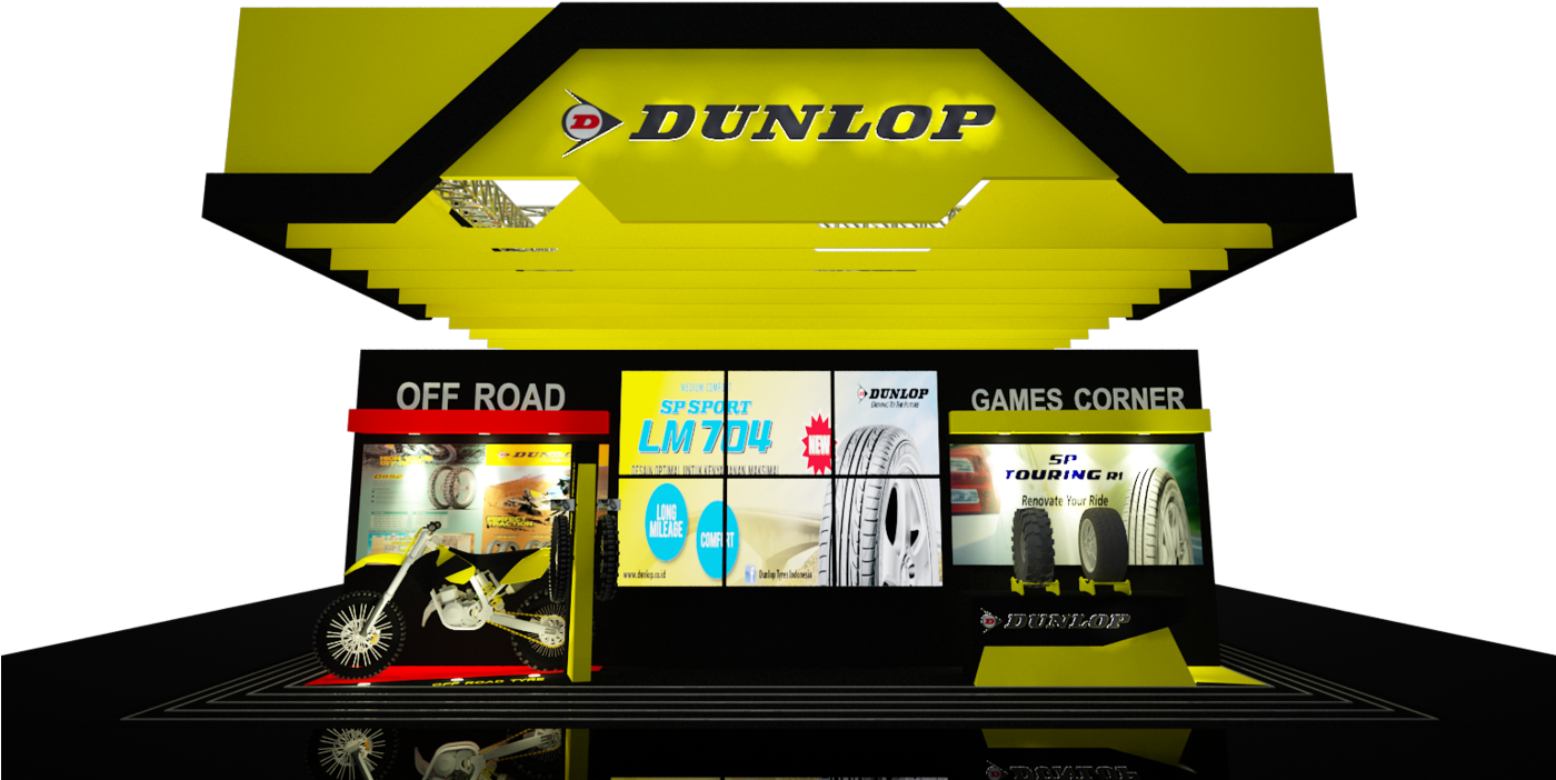 Dunlop Tire Booth On Giias - Dunlop Tyres (1399x839), Png Download