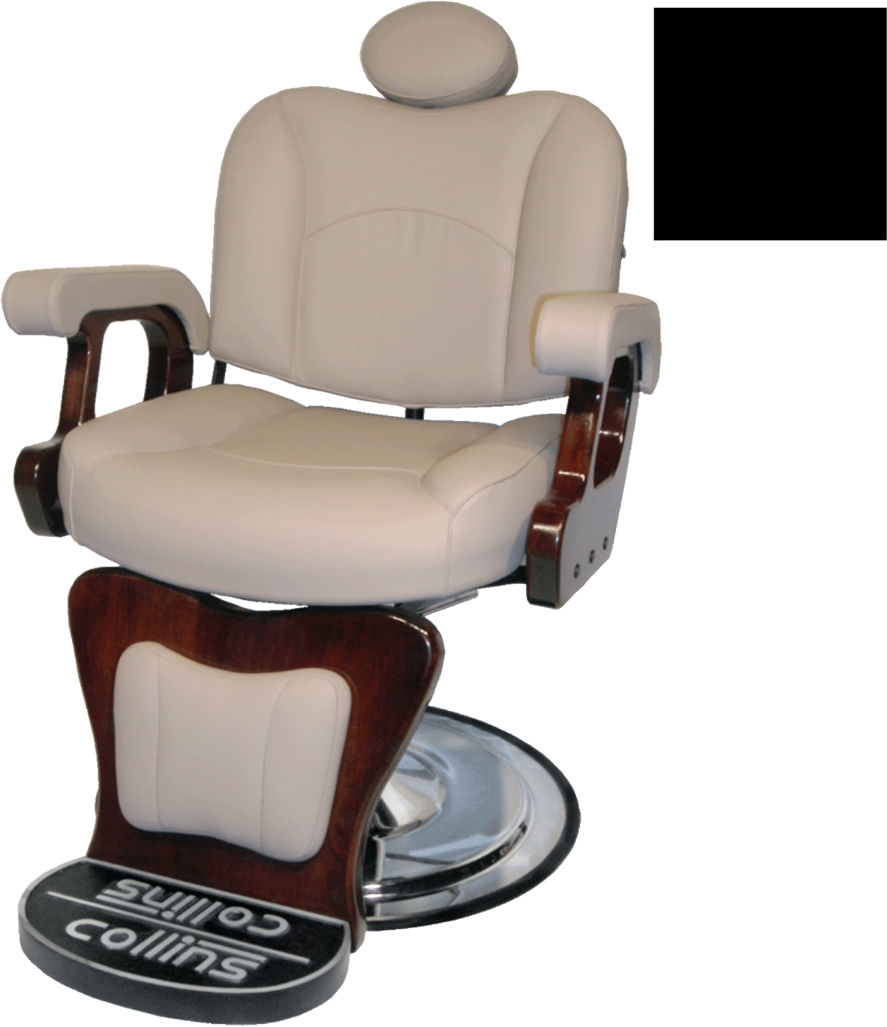 Collinsleather Commander Barber Chair - Barber Chair (1500x1500), Png Download