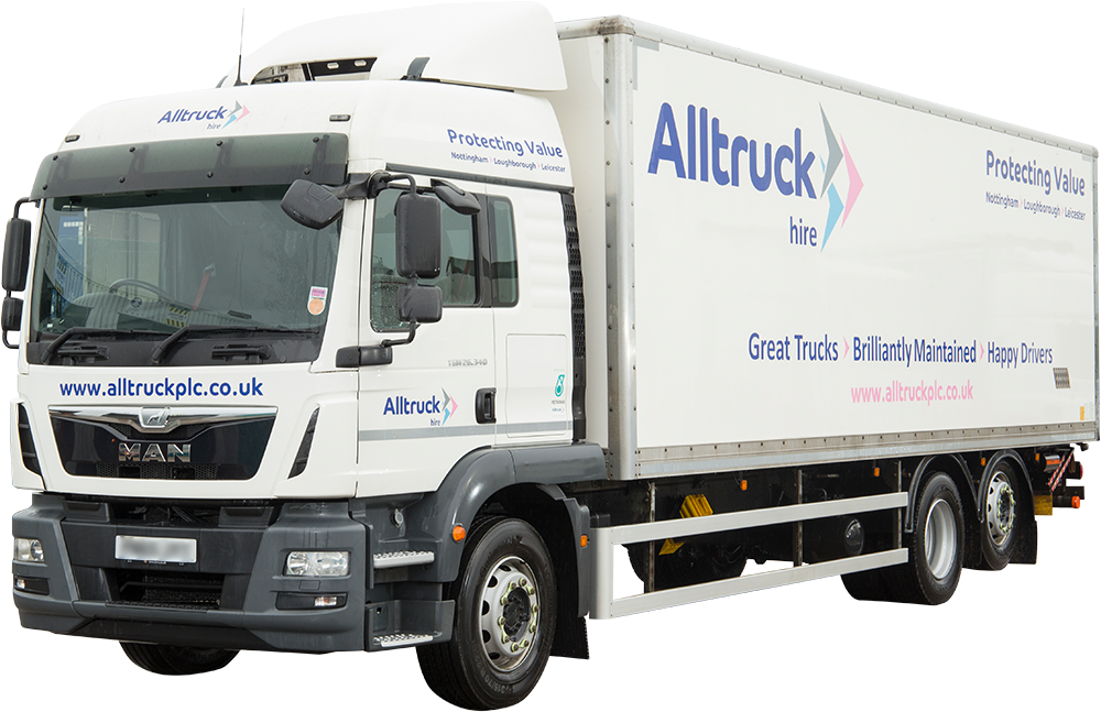 26t Box - Trailer Truck (1000x647), Png Download