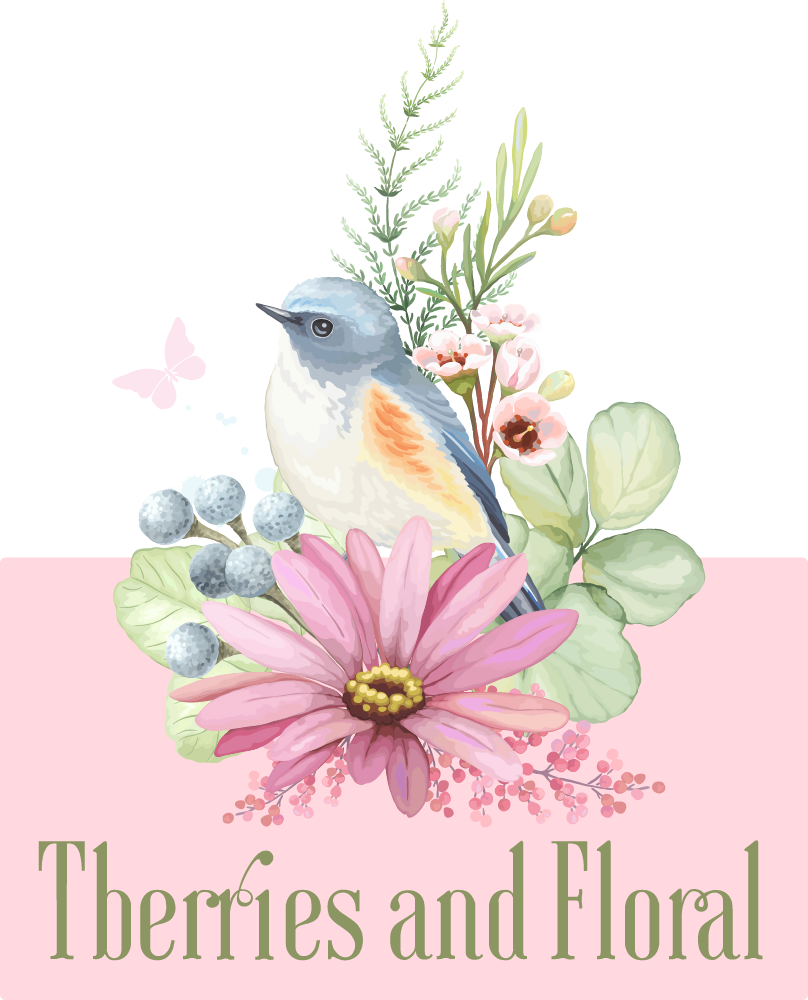 Tberries And Floral - Old World Flycatcher (808x1000), Png Download