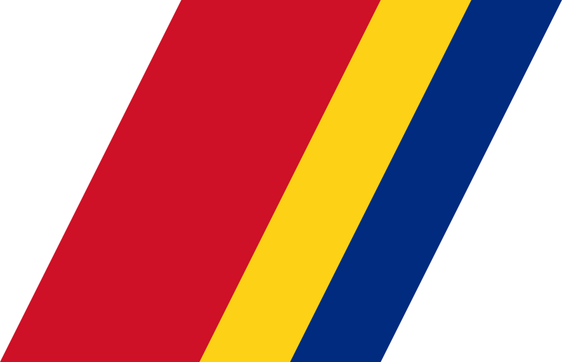 Romanian Border Police Racing Stripe - Red Yellow Blue Stripes (800x516), Png Download