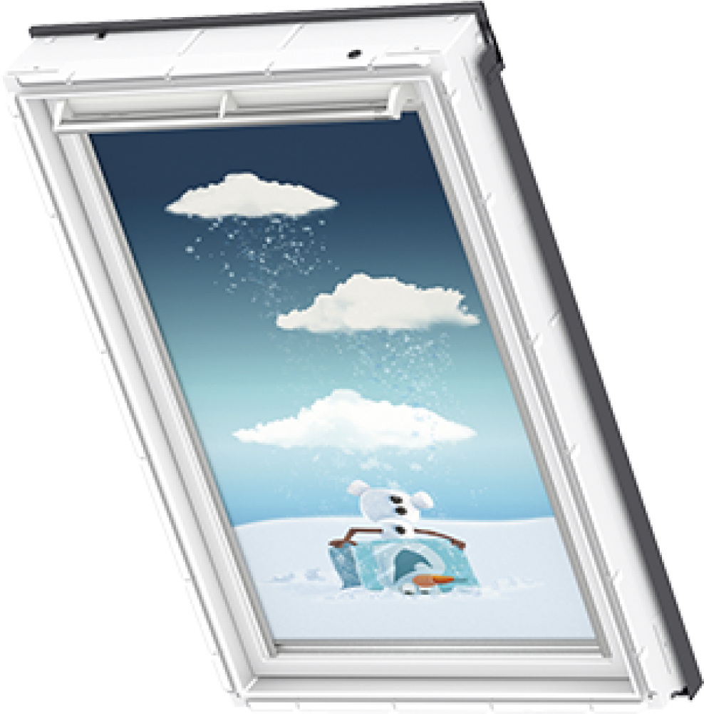 Search Image For Velux Blackout Blind Frozen Olaf - Velux Ck04 Blackout Blind (1000x1000), Png Download