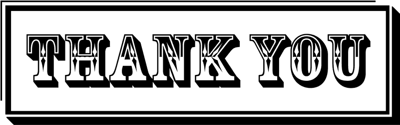 Western-style Thank You Stamp - Thank You Western Style (800x800), Png Download