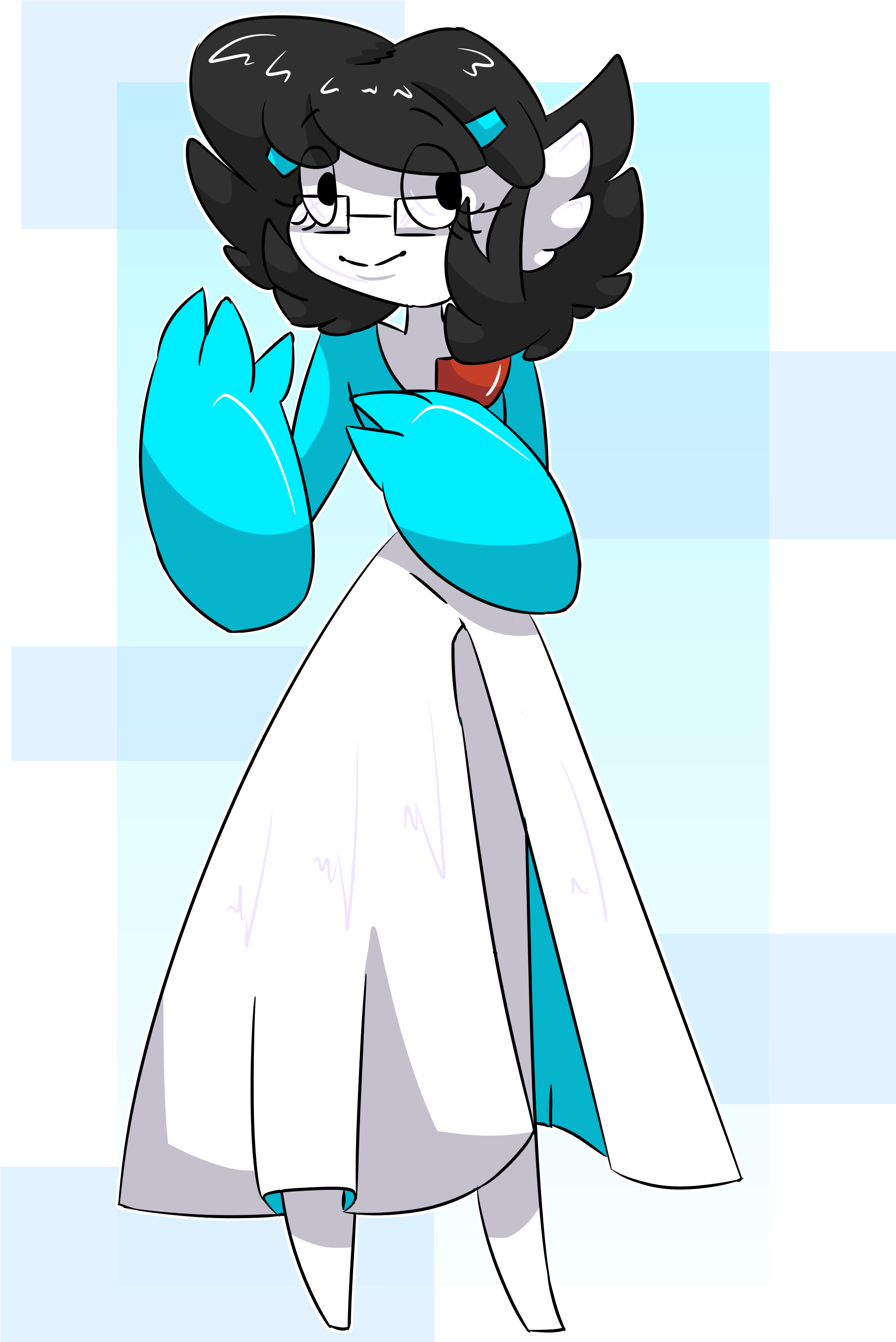 Tpp Prismcyan As A Gardevoir - Cartoon (2120x3287), Png Download