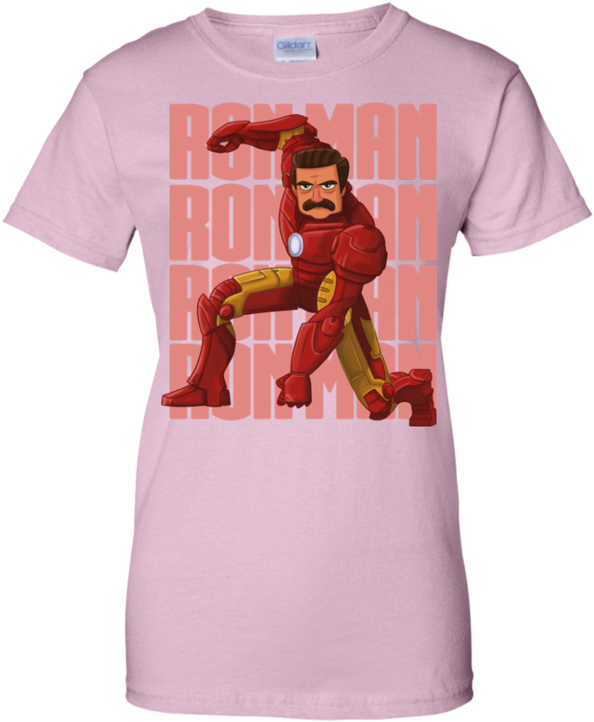 Ron Man Ron Swanson T Shirt & Hoodie - T-shirt (1024x1024), Png Download