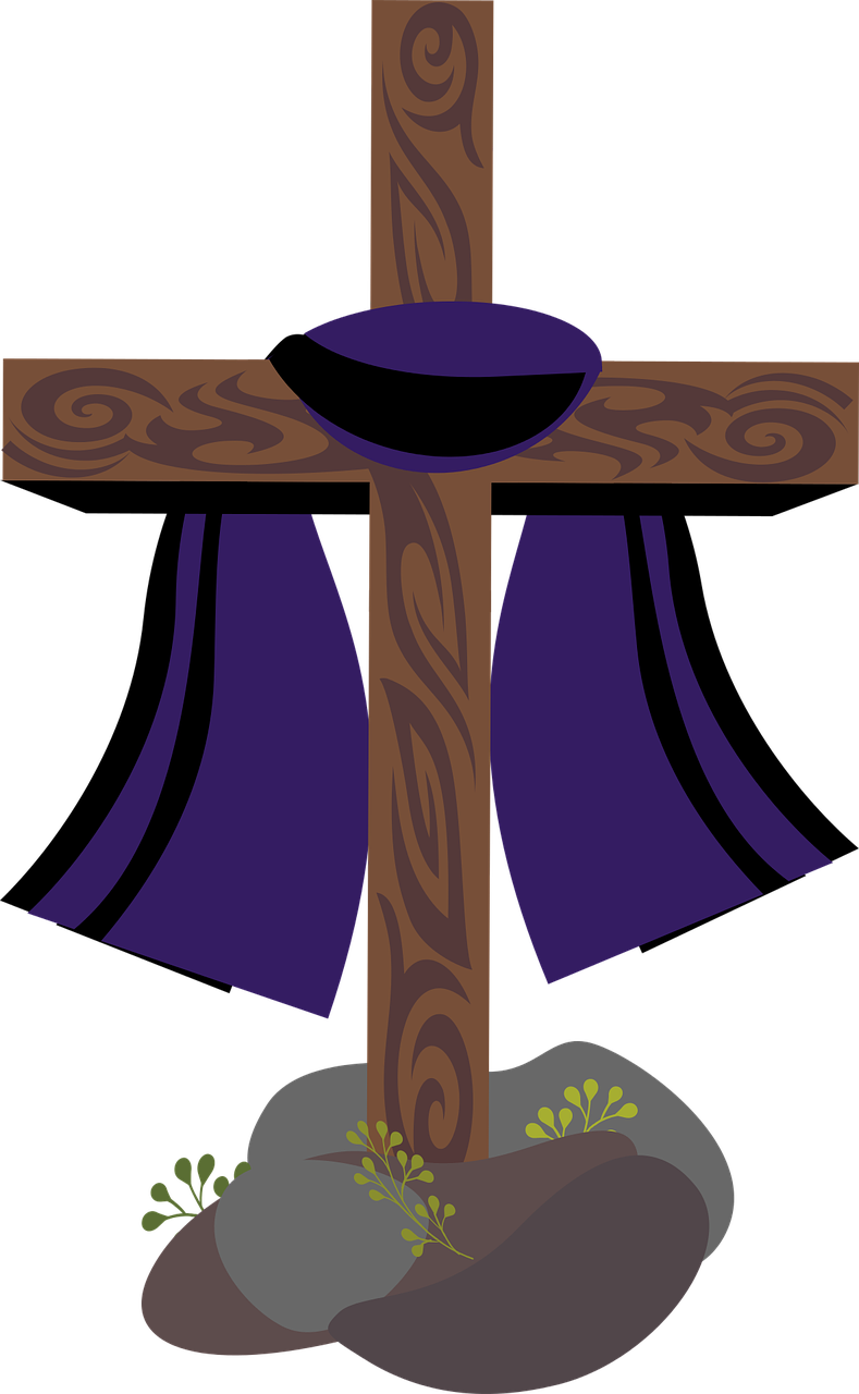 Holy Week And Easter Clipart Clip Transparent Download - Holy Week Cross Png (789x1280), Png Download