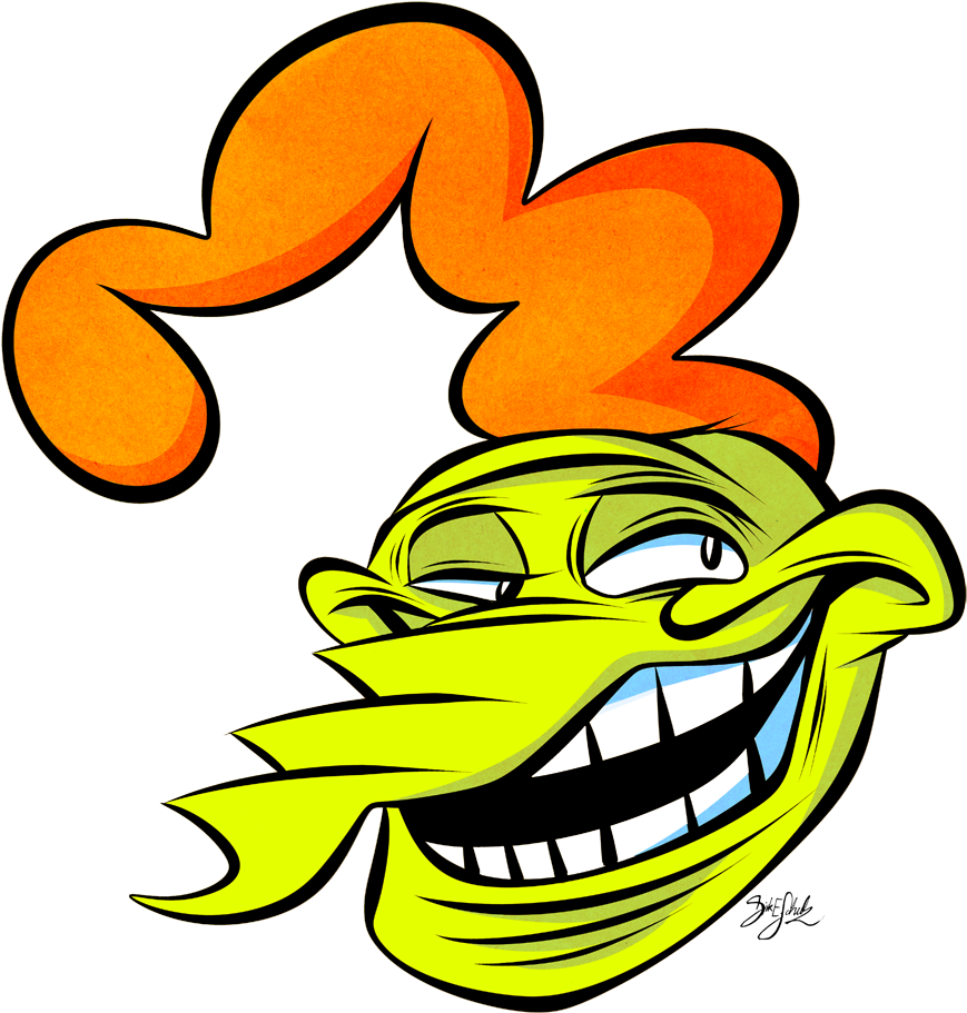 Smirktrollface - Cartoon (945x1103), Png Download