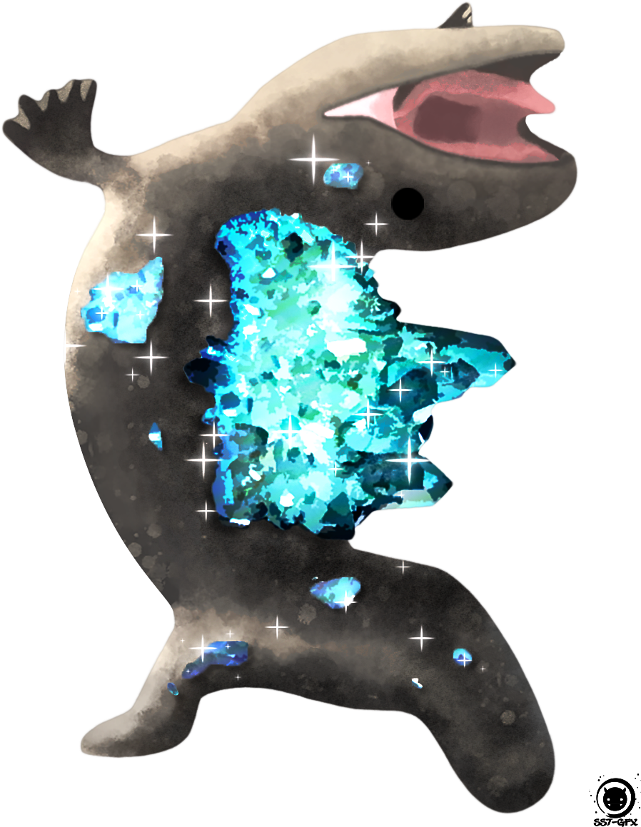 Demon Souls Crystal Lizard - Demon's Souls Crystal Lizard Are Cute (1000x1206), Png Download