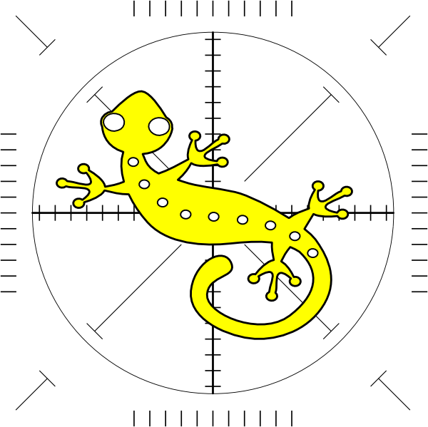 Lizard Art - Gecko Clip Art (600x599), Png Download