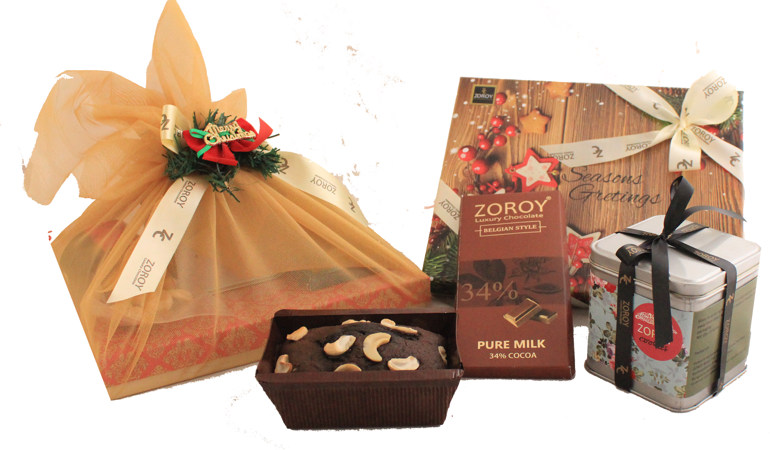 Chococlate Box, Chocolate Gift Box Christmas Gifts, - Chocolate (2500x1463), Png Download