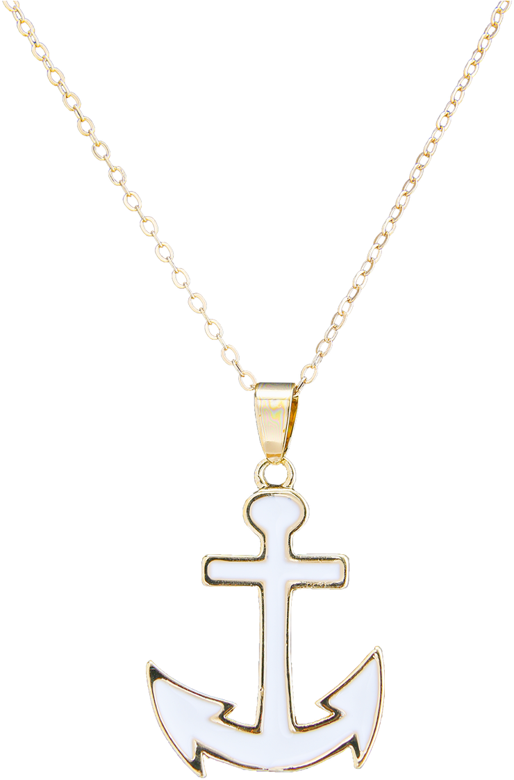 Necklace With Anchor Pendant - Locket (1280x1280), Png Download
