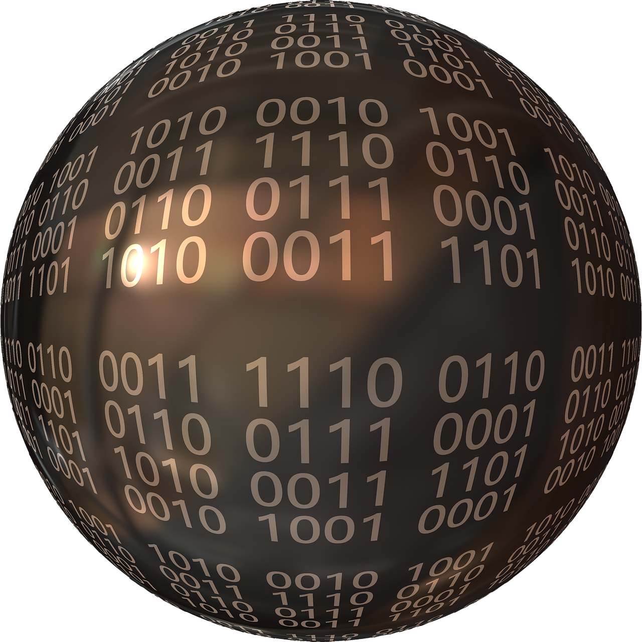 Binary Null One - Circle (1280x1280), Png Download