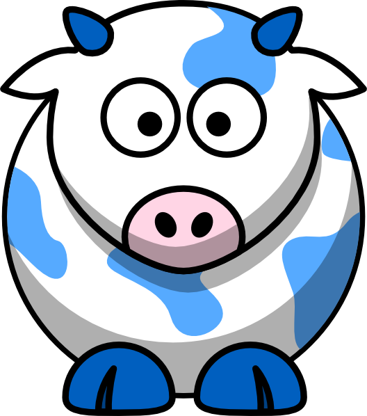 Cartoon Cow (528x598), Png Download
