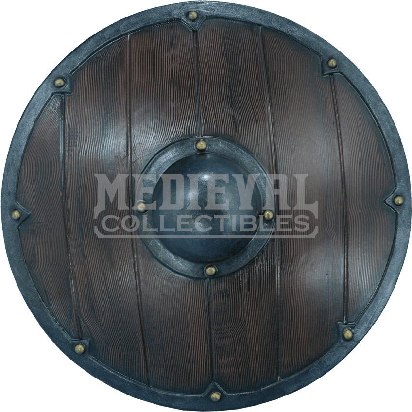 Round Larp Shield Mci From Medieval Collectibles - Viking Round Shield (865x865), Png Download