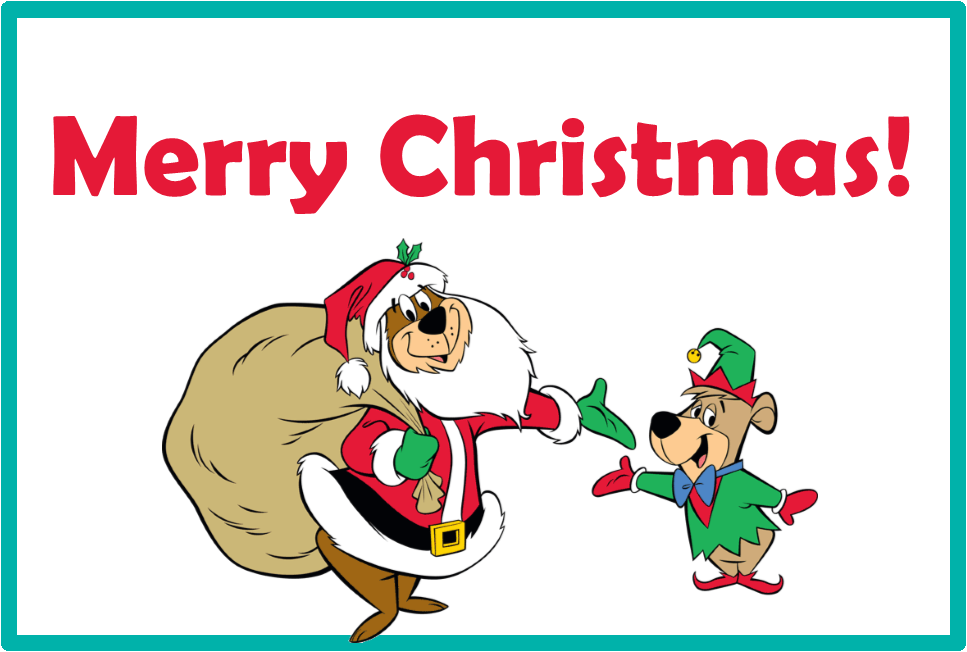 2018 Christmas - Yogi Bear Merry Christmas (967x652), Png Download