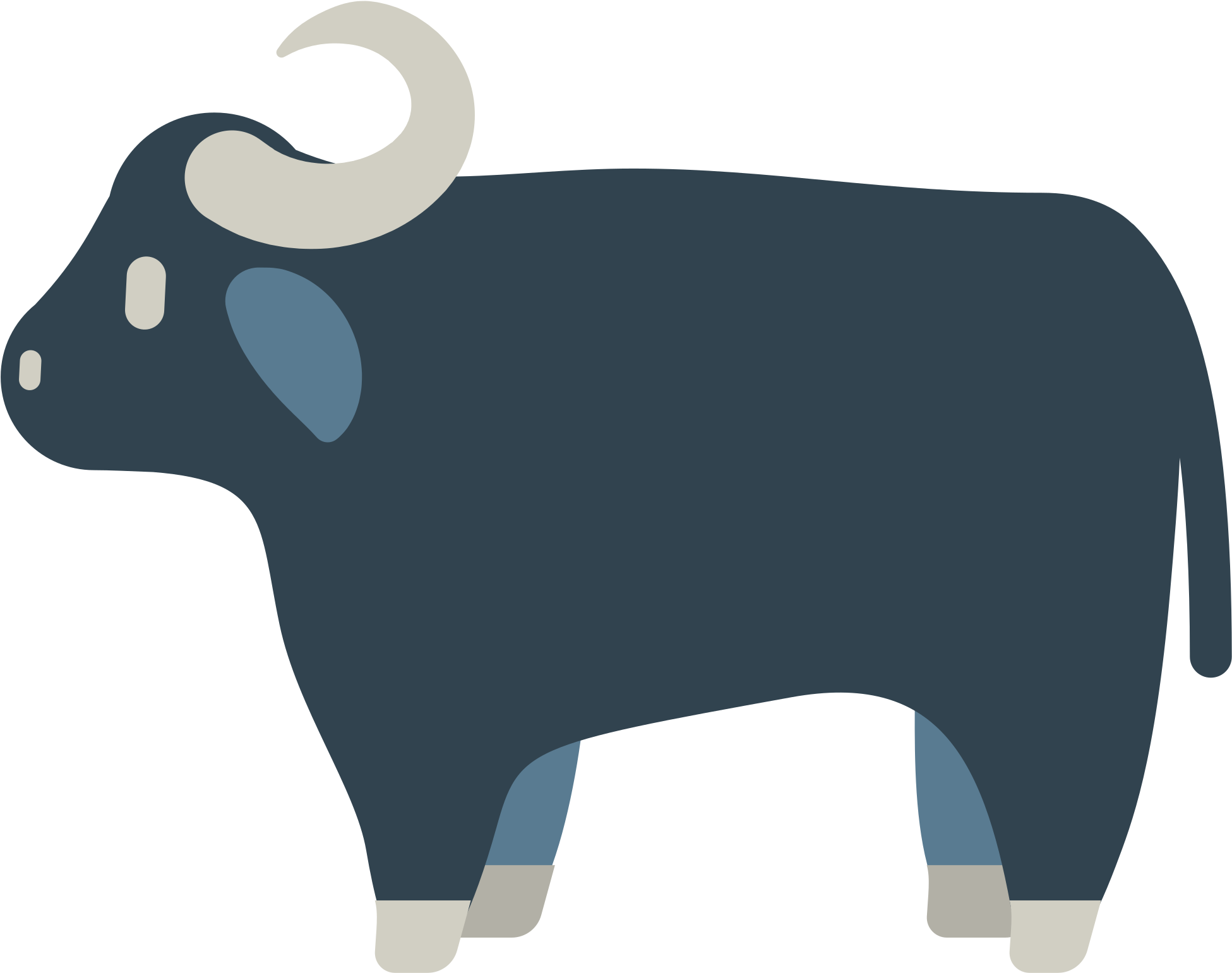 Open - Buffalo Emoji Png (2000x2000), Png Download