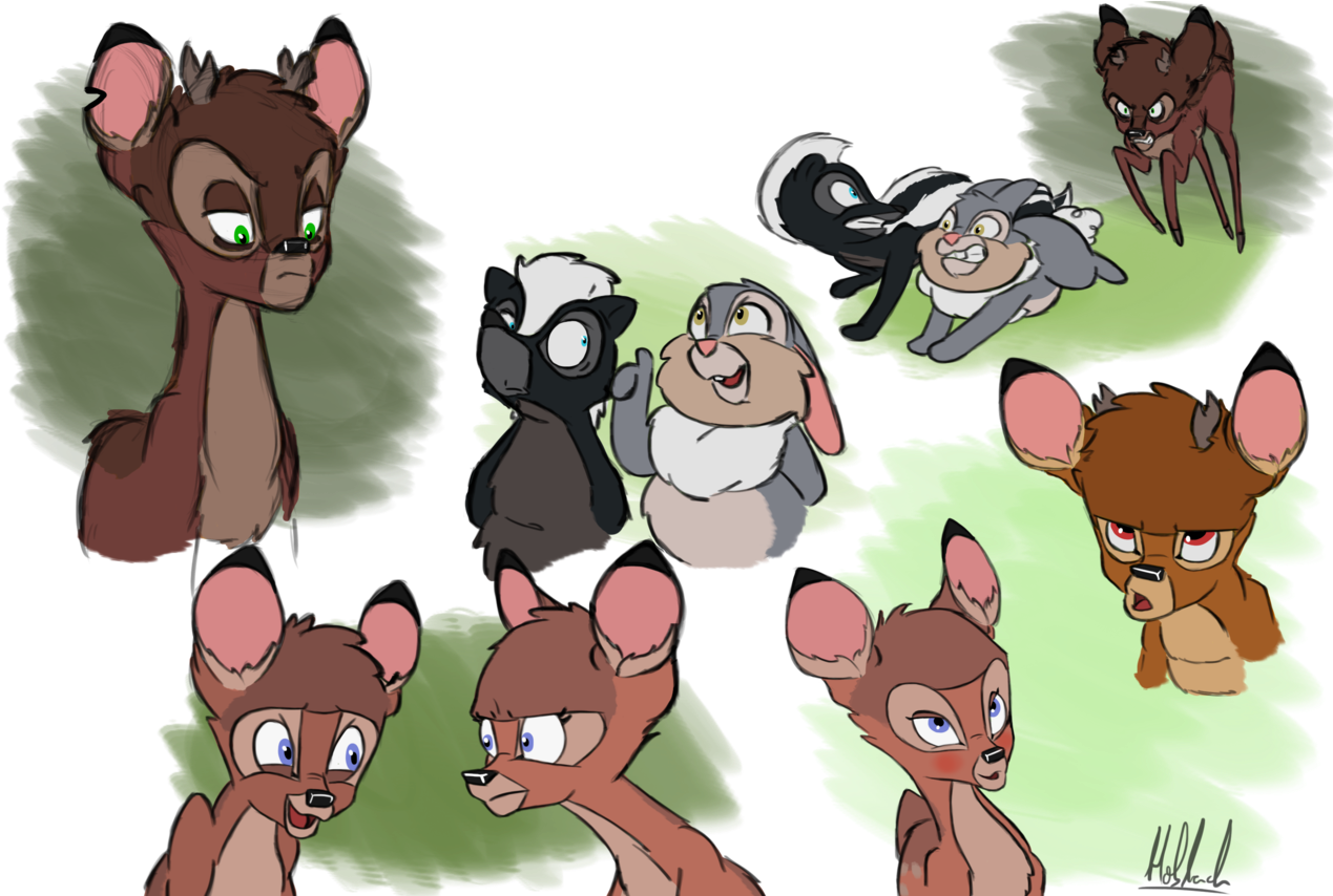 Some More Practicing, I Guess - Ronno Faline Bambi 2 (1280x853), Png Download