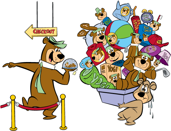 Yogi Bear Training (624x536), Png Download