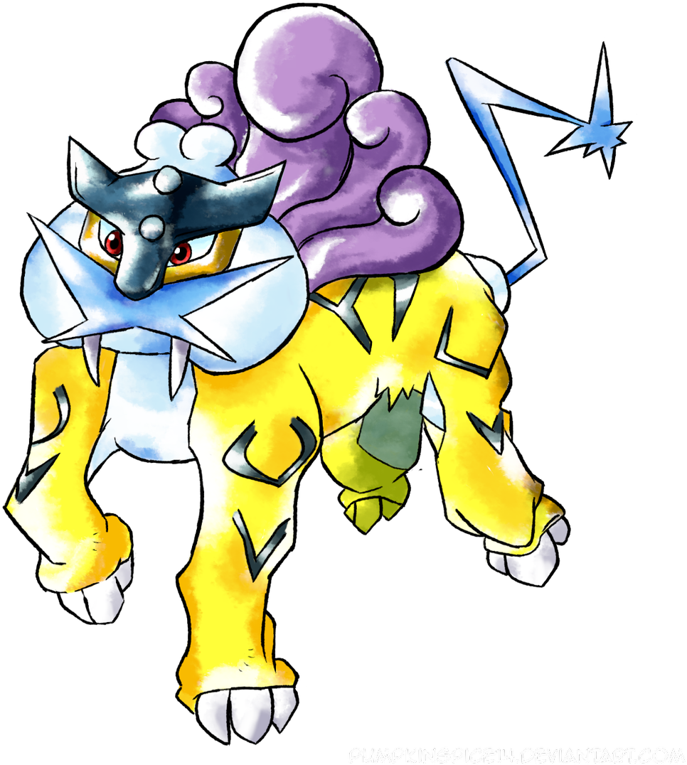 Just A Quick Pokemon Raikou Fanart Drawing Https - Raikou (1142x1200), Png Download