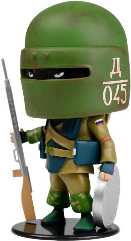 Voir Mon Panier - Rainbow Six Siege Tachanka Chibi (800x800), Png Download