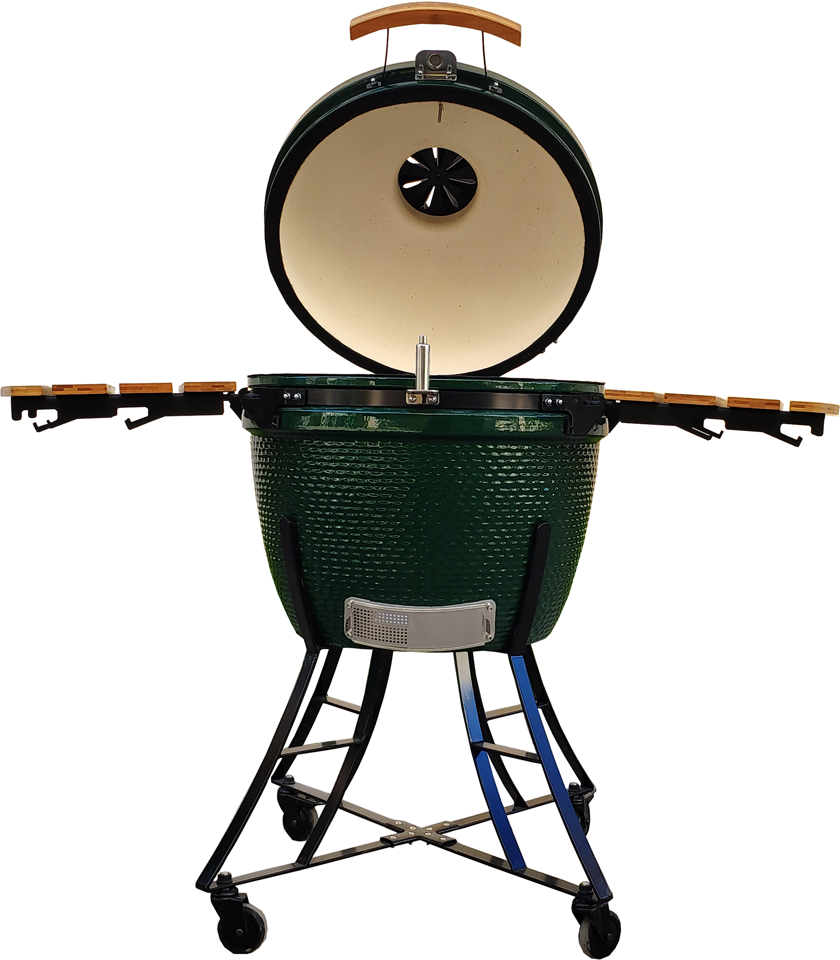 New Design Green Big Egg Shape Barbecue Grill With - Cart (2000x2000), Png Download