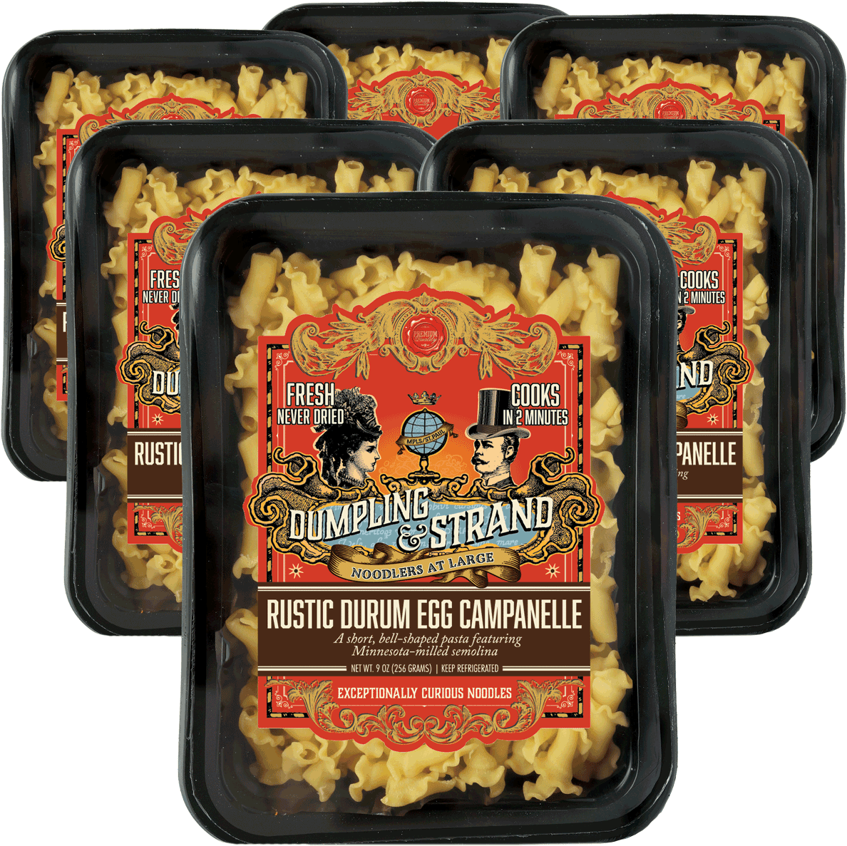 Case Of Dumpling & Strand's Freshly Frozen Rustic Durum - Pepperoni (1200x1200), Png Download