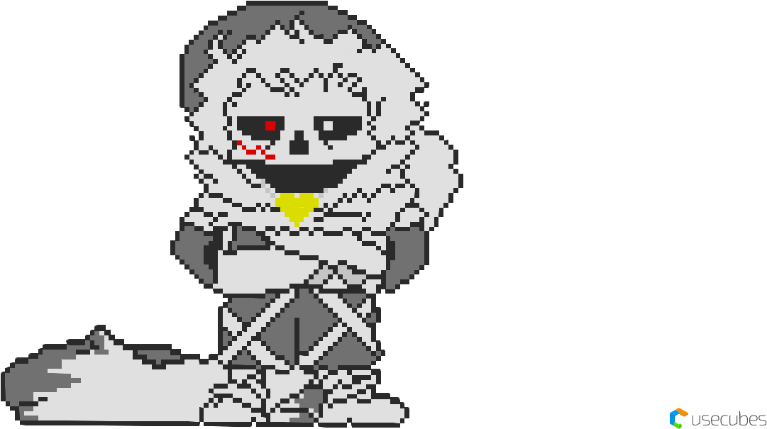 Sprite Cross Sans Png (1366x678), Png Download