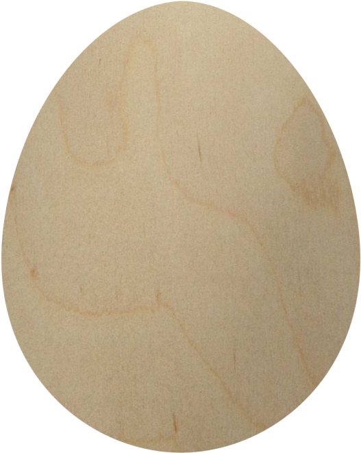 Wooden Egg Cutout - Circle (684x684), Png Download