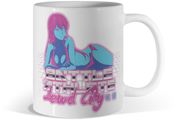 Lewd City - Coffee Cup (650x650), Png Download