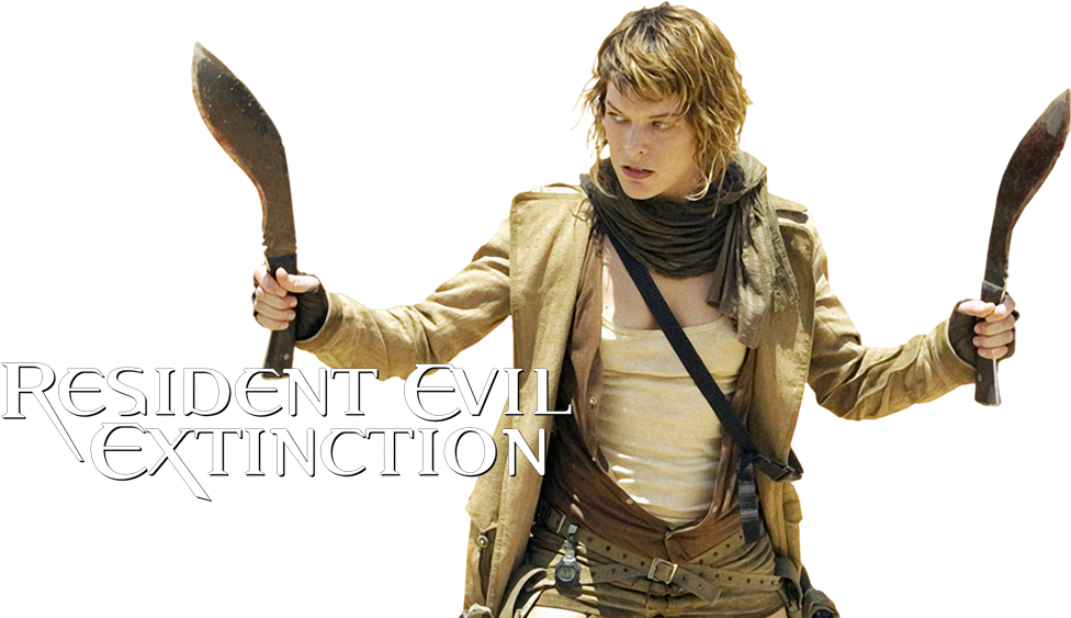 Extinction Image - Resident Evil Extinction Milla Jovovich (1000x562), Png Download