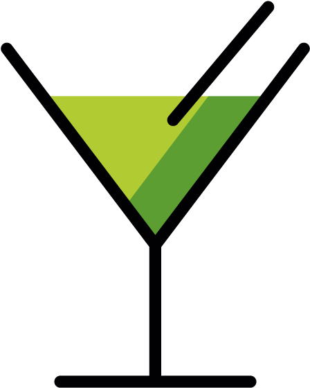 Martini Glass Emoji - Classic Cocktail (618x618), Png Download