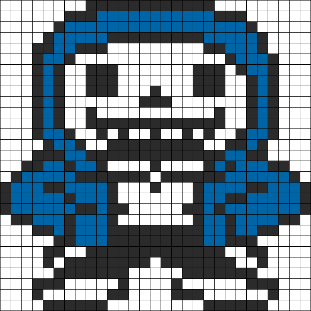 Dancetale Sans Perler Bead Pattern / Bead Sprite - Pixel Art Minecraft Sans (610x610), Png Download